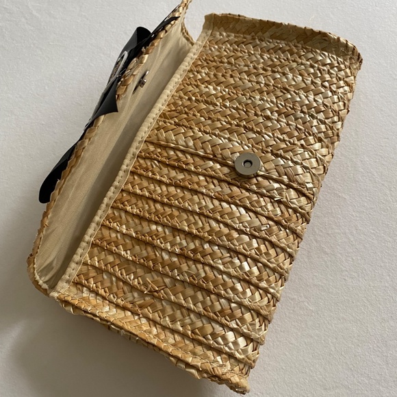 Pug Rattan Straw Clutch - Picture 5 of 6